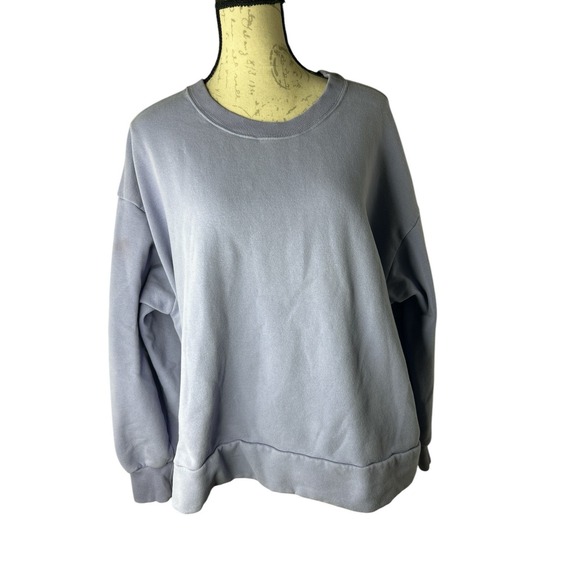 Athleta Purple RetroPlush Crewneck Pullover‎ Sweatshirt Size XL - Picture 1 of 5